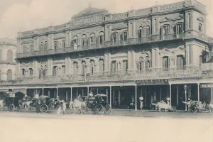 Shopping Arcade Prints: Grand Hotel, Calcutta, 1902. Creator: Unknown
