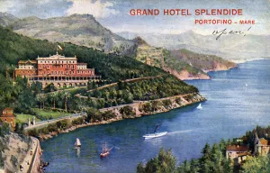 Liguria Prints: Grand Hotel Splendide, Portofino, Italy, 20th century