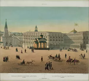 Benoist Collection: The Grand Kremlin Palace (from a panoramic view of Moscow in 10 parts), ca 1848