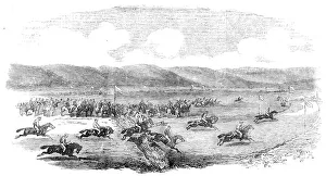 Race Course Prints: Grand Military Steeplechase in the Crimea, 1856. Creator: Unknown