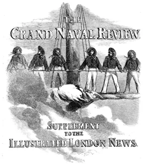 Rigging Prints: The Grand Naval Review - Supplement, 1856. Creator: Unknown