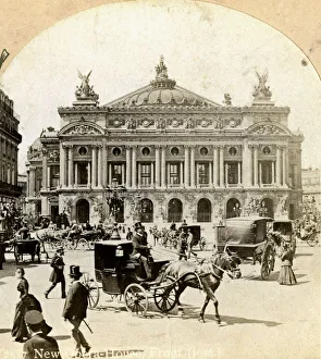 Grand Opera House, Paris, late 19th century.Artist: Griffith and Griffith Grand Opera House, Paris, late 19th century.Artist: Griffith and Griffith