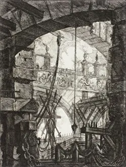 Imprisoned Prints: The Grand Piazza, 1761. Creator: Giovanni Battista Piranesi