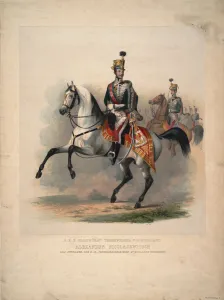 Alexander Nikolayevich Prints: Grand Prince Alexander Nikolayevich as colonel-in-chief of the Austrian 4th Hussar Regiment