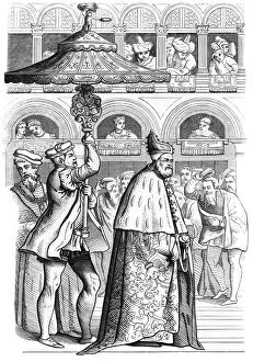 Images Dated 6th November 2007: Grand procession of the Doge, Venice, Italy, 16th century (1849)