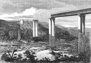 Mauritius Prints: Grand River Railway-Bridge, Mauritius