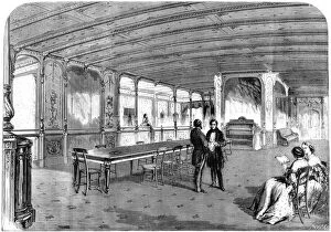 Great Eastern Gallery: The Grand Saloon on board the Great Eastern, 1859
