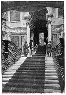 The Grand Staircase, Buckingham Palace, London, 1900