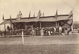Topees Gallery: The Grand Stand, Foochow (Fuzhou), ca. 1869. Creator: Afong Lai