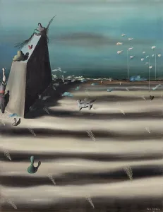 Surrealism Prints: Un grand tableau qui represente un paysage, 1927. Creator: Tanguy, Yves (1900-1955)