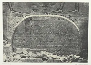 30th Dynasty Prints: Grand Temple d Isis aPhiloe, Proscynema (Acte d Adoration);Nubie, 1849 / 51