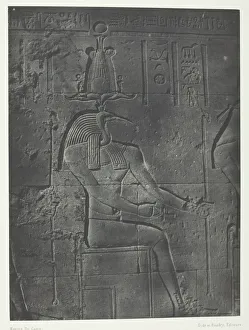 Wading Bird Prints: Grand Temple d Isis aPhiloe, Toth Ibiocephale;Nubie, 1849 / 51