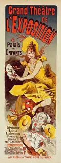 Cheret Prints: Grand Theater de l'Exposition, c.1890-1895. Creator: Chéret, Jules (1836-1932)