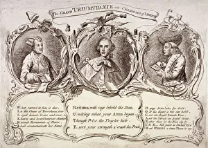 John Stuart Prints: The Grand Triumvirate or Champions of Liberty... 1763