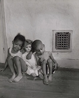 Living Conditions Gallery: Grandchildren of Mrs. Ella Watson, a government charwoman, Washington, D.C. 1942