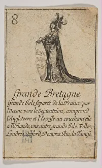 Playing Card Prints: Grande Bretagne, 1644. Creator: Stefano della Bella
