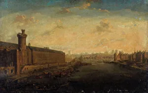 1st Arrondissement Prints: Grande Galerie of the Louvre, with Porte Neuve