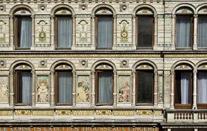 Delftware Prints: Grandes Magasins De Blanc, 32-34 Rue du Marche au Poulets