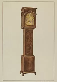 Timepiece Collection: Grandfather Clock, c. 1938. Creator: Ernest A Towers Jr