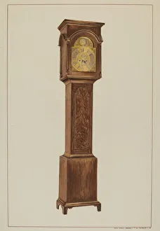 Grandfather Clock, c. 1938. Creator: Ernest A Towers Jr