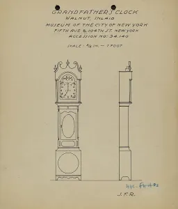 Grandfather's Clock, 1935/1942. Creator: J.F. Rust