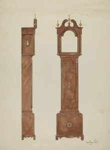 Case Gallery: Grandfathers Clock, 1936. Creator: Geoffrey Holt