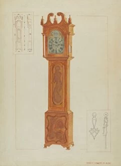 Timepiece Collection: Grandfathers Clock, c. 1936. Creator: Ernest A Towers Jr