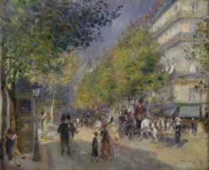 Big City Life Gallery: The Grands Boulevards, 1875. Artist: Renoir, Pierre Auguste (1841-1919)