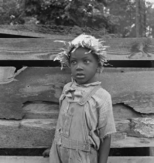 Childcare Collection: Grandson of Negro tenant whose father is in the penitentiary, Granville County, North Carolina