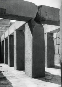Lintel Prints: Granite temple, Giza, Egypt, 1937. Artist: Martin Hurlimann