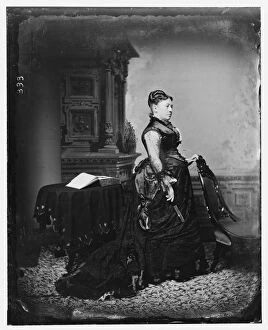 Portrait Photographs 1860 1880 Gmgpc Gallery: Grant, Mrs. U.S. (Julia Dent), 1876. Creator: Unknown