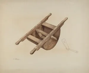Device Gallery: Grape Crusher, c. 1937. Creator: Kurt Melzer