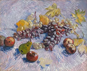 Apples Collection: Grapes, Lemons, Pears, and Apples, 1887. Creator: Vincent van Gogh