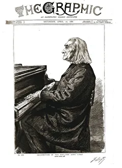 Franz Liszt Prints: The Graphic, Front Cover April 10th.1886, 1886. Creator: Unknown