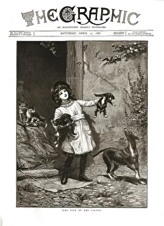 Puppies Prints: The Graphic, Front Cover April 17th.1886, 1886. Creator: Unknown