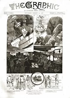 Lifting Gallery: The Graphic, Front Cover Saturday August 25th. 1888, 1888. Creator: Unknown