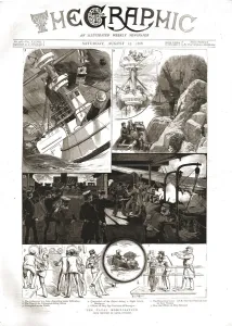 Sea Lane Prints: The Graphic, Front Cover Saturday August 25th. 1888, 1888. Creator: Unknown