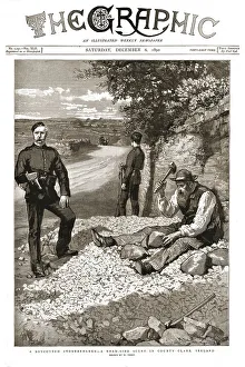 Clare Prints: The Graphic, Front Cover Saturday, December 6, 1890, 1890. Creator: Unknown