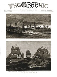 Seafaring Prints: The Graphic, Front Cover Saturday December 8. 1888, 1888. Creator: Unknown