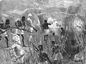 John Rowlands Prints: The Graphic Stanley Number; The Vanguard of the Expedition attacked by the Forest Dwarfs with Pois Creator: Unknown