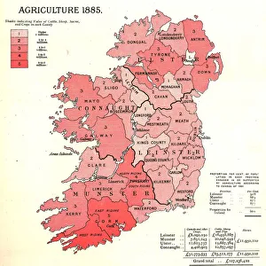 Province Prints: The Graphic Statistical Maps of Ireland; Agriculture 1885, 1886. Creator: Unknown