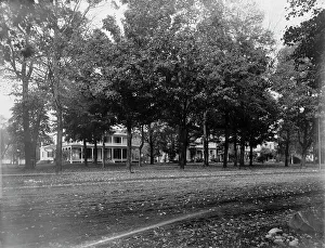 Michigan United States Of America Prints: Gratiot Ave. cottages, Mt. Clemens, between 1880 and 1899. Creator: Unknown