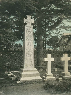 John Ruskin Collection: Grave of John Ruskin, English author, poet, artist and critic