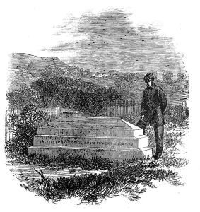 Drowned Prints: The grave of the late Commodore Burnett