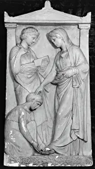 Preparing Prints: Grave Stele of Ameinokleia, c400 B.C. Creator: Unknown