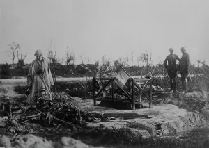 Belgium Europe Prints: Grave of U.S. aviator Chadwick, Belgium, 29 Oct 1918. Creator: Bain News Service