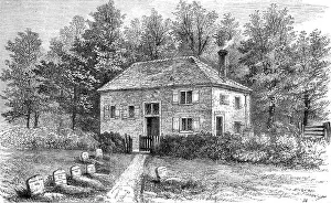 Buckinghamshire Prints: The grave of William Penn at Jordans, Buckinghamshire, 1881. Creator: Unknown