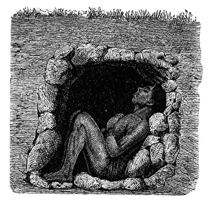 Zulus Prints: Grave of a Zulu chief, 1888