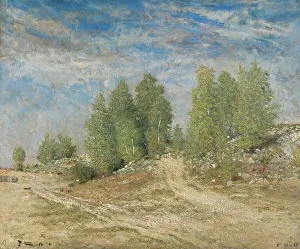 Sloped Prints: Gravel Slope, 1876. Creator: Carl Fredrik Hill
