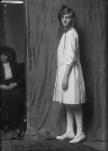 Photography Studio Prints: Graves, Antoinette, Miss, portrait photograph, 1913. Creator: Arnold Genthe